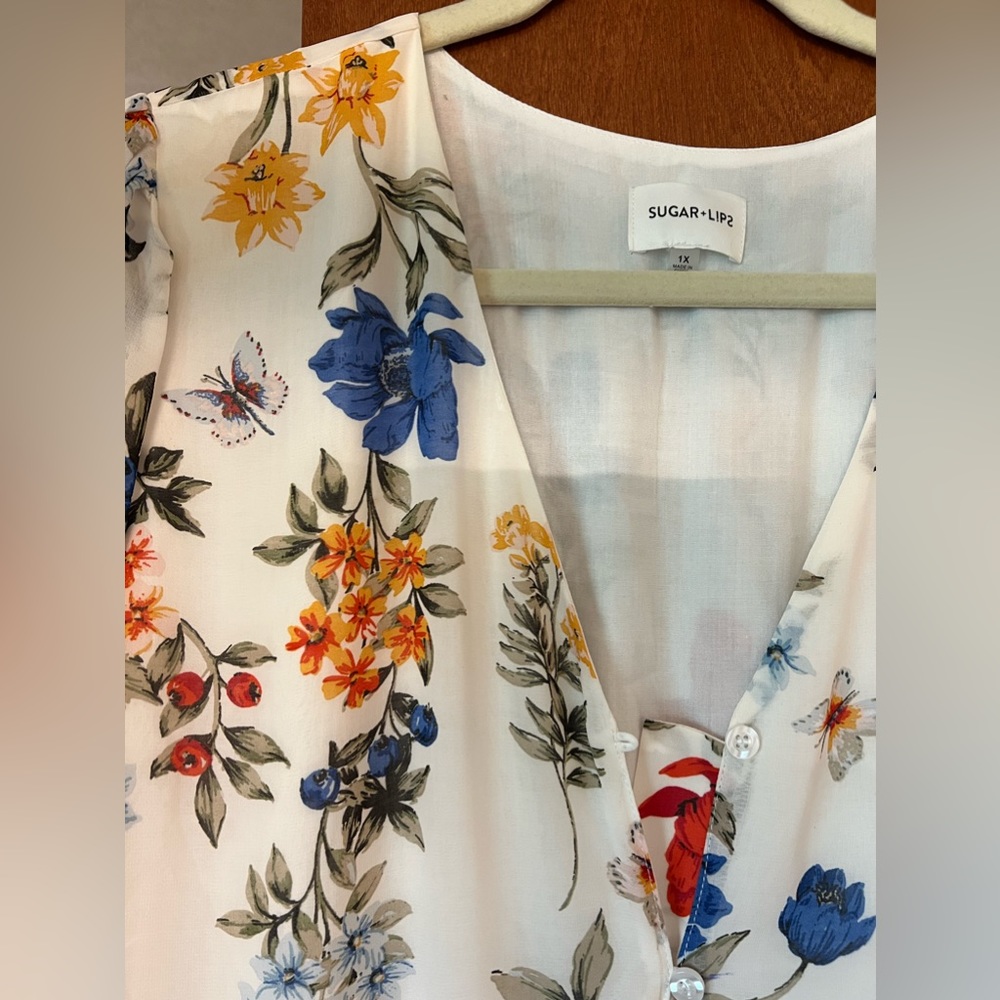 White floral maxi dress - Picture 5 of 5